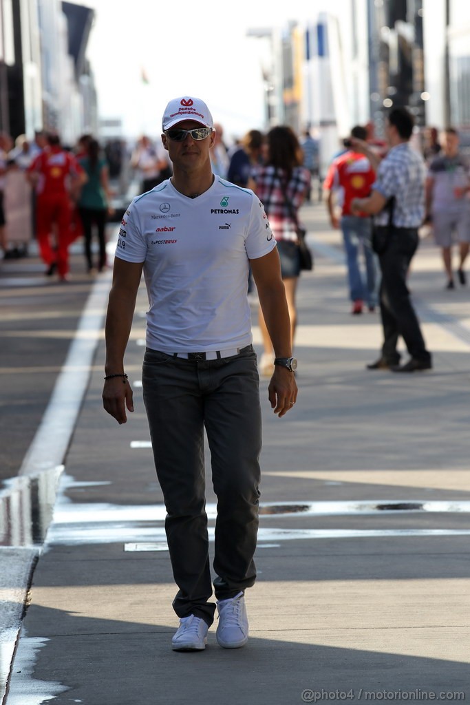 GP UNGHERIA, 28.07.2012- Michael Schumacher (GER) Mercedes AMG F1 W03 