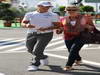 GP UNGHERIA, 28.07.2012- Michael Schumacher (GER) Mercedes AMG F1 W03 e sua moglie Corinna Schumacher (GER)