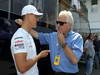 GP UNGHERIA, 28.07.2012- Michael Schumacher (GER) Mercedes AMG F1 W03 e Charlie Whiting (GBR), Gara director e safety delegate  