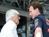 GP UNGHERIA, 28.07.2012- Bernie Ecclestone (GBR), President e CEO of Formula One Management e Christian Horner (GBR), Red Bull Racing, Sporting Director 