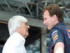 GP UNGHERIA, 28.07.2012- Bernie Ecclestone (GBR), President e CEO of Formula One Management e Christian Horner (GBR), Red Bull Racing, Sporting Director