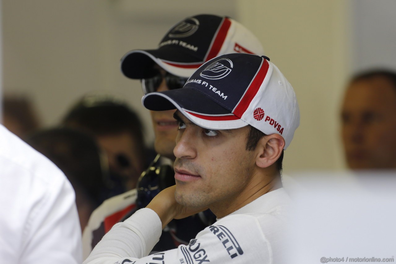 GP UNGHERIA, 27.07.2012- Prove Libere 1, Bruno Senna (BRA) Williams F1 Team FW34 e Pastor Maldonado (VEN) Williams F1 Team FW34