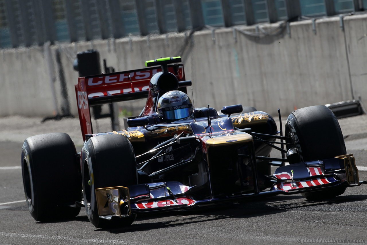 GP UNGHERIA, 27.07.2012- Prove Libere 1, Jean-Eric Vergne (FRA) Scuderia Toro Rosso STR7 