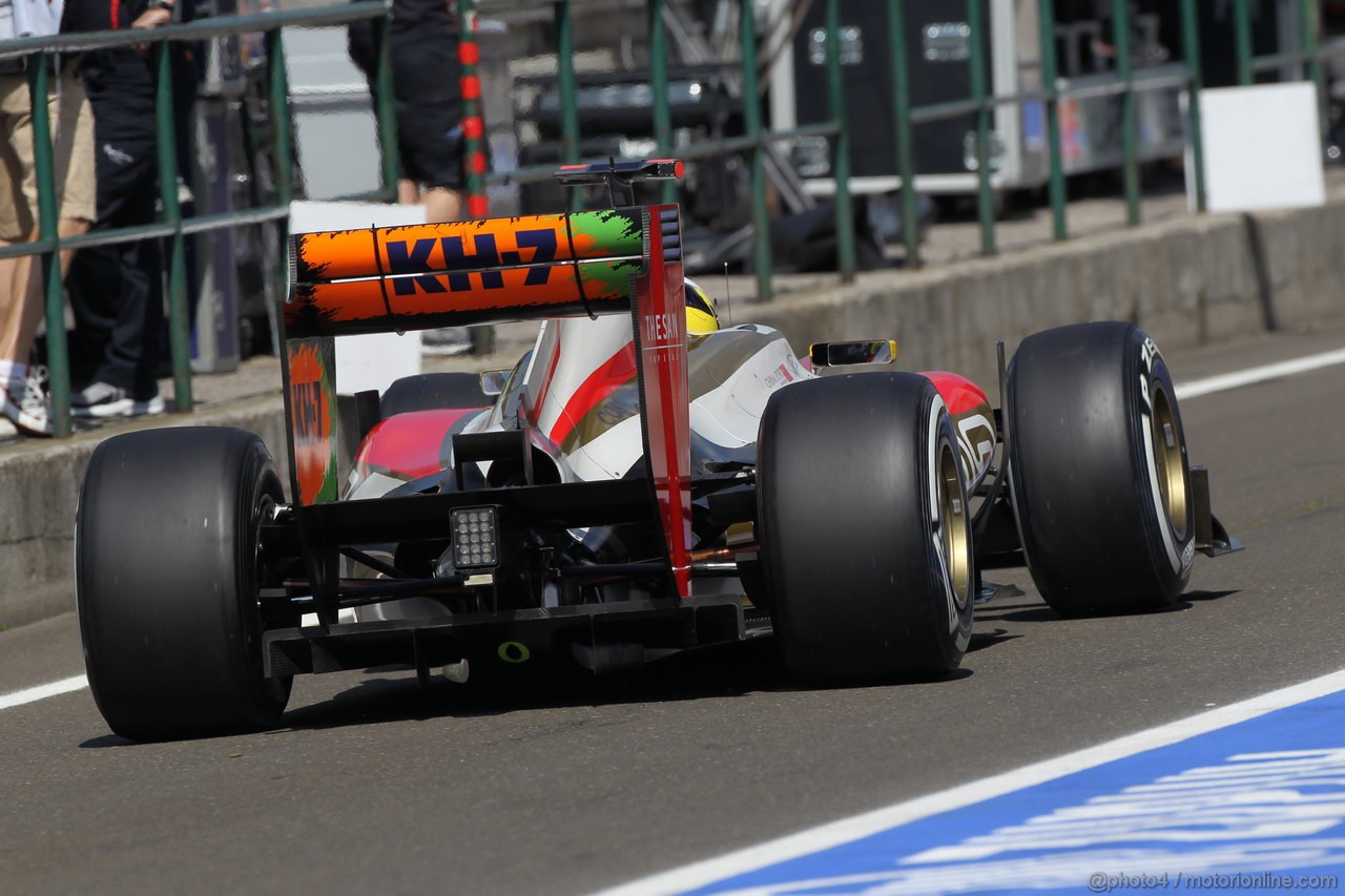 GP UNGHERIA, 27.07.2012- Prove Libere 1, Pedro de la Rosa (ESP) HRT Formula 1 Team F112 