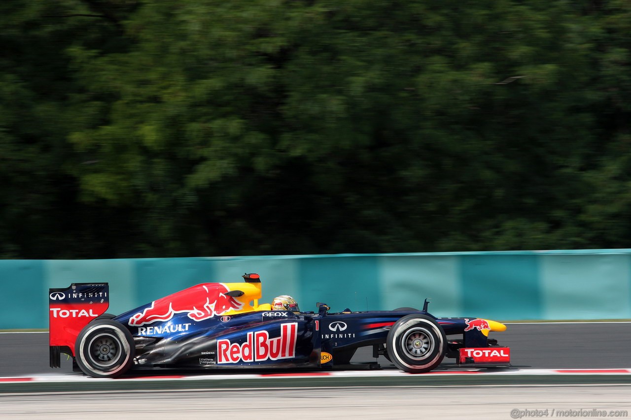 GP UNGHERIA, 27.07.2012- Prove Libere 1, Sebastian Vettel (GER) Red Bull Racing RB8