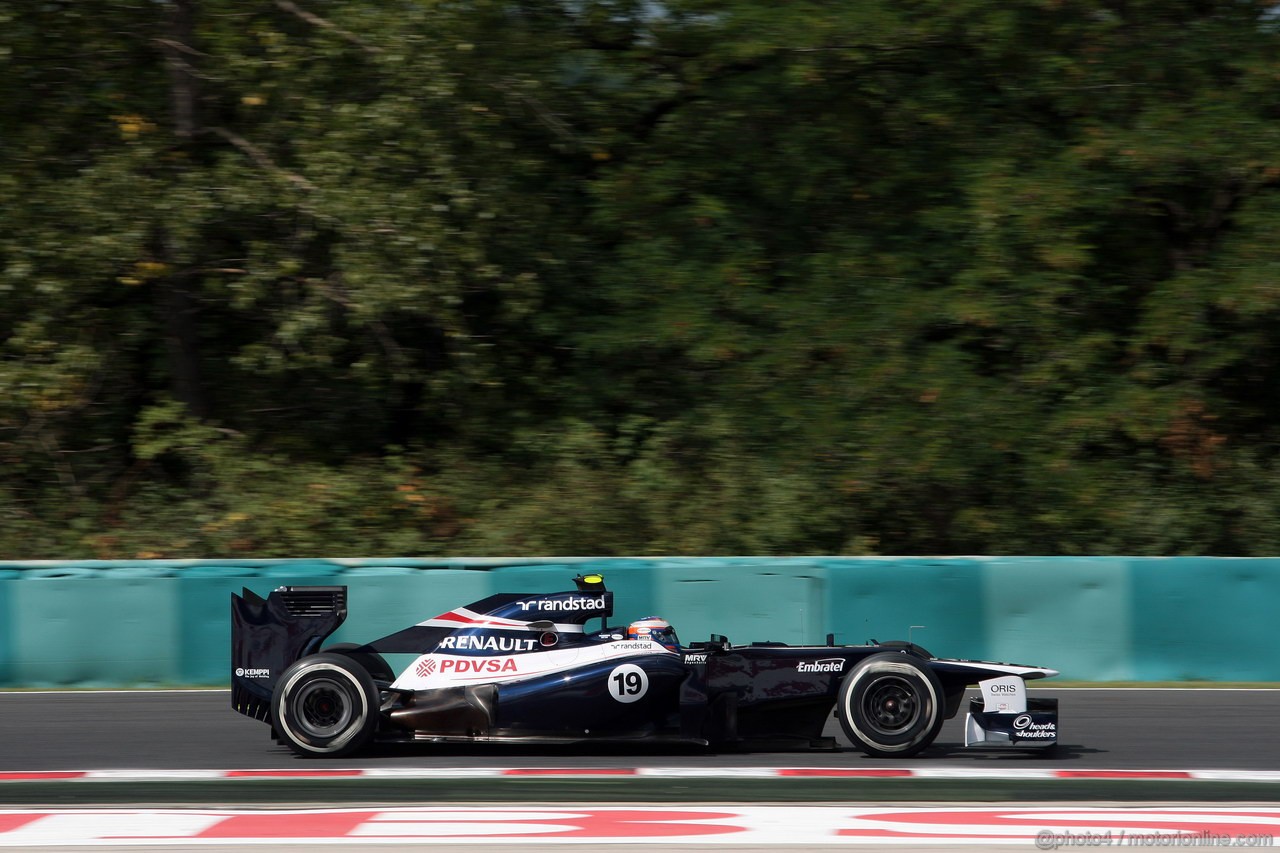 GP UNGHERIA, 27.07.2012- Prove Libere 1, Valtteri Bottas (FIN), Test Driver, Williams F1 Team 