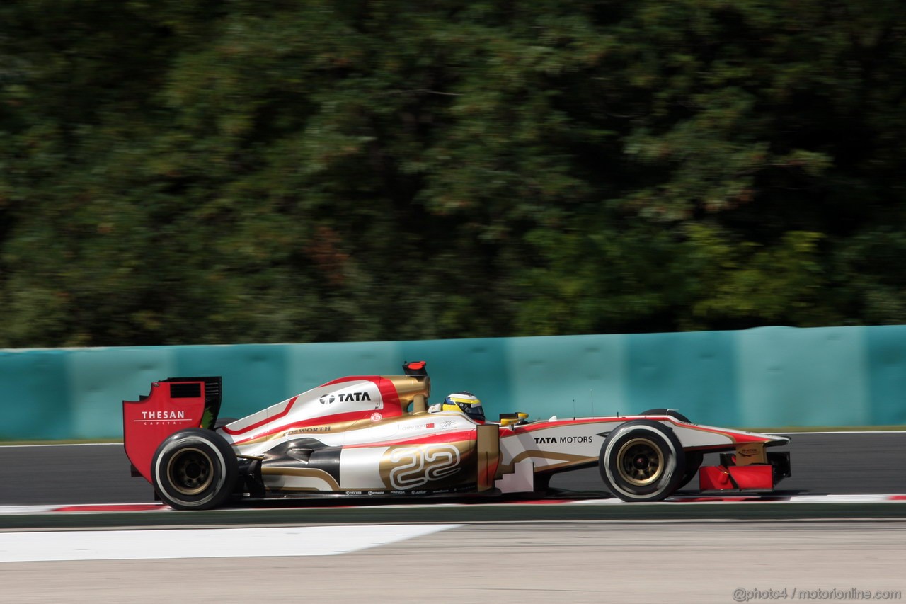 GP UNGHERIA, 27.07.2012- Prove Libere 1, Pedro de la Rosa (ESP) HRT Formula 1 Team F112 