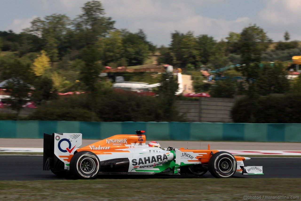 GP UNGHERIA, 27.07.2012- Prove Libere 1, Paul di Resta (GBR) Sahara Force India F1 Team VJM05 