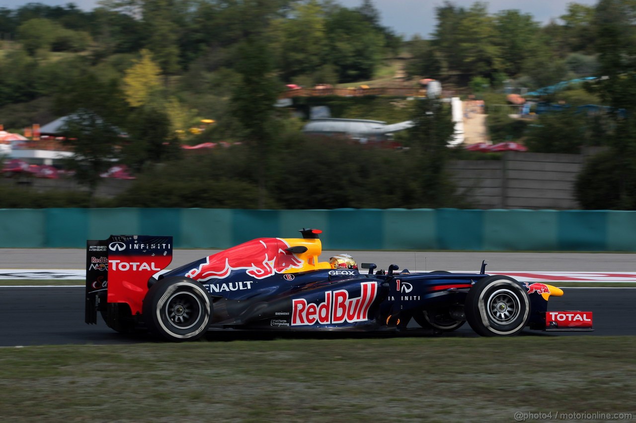 GP UNGHERIA, 27.07.2012- Prove Libere 1, Sebastian Vettel (GER) Red Bull Racing RB8 