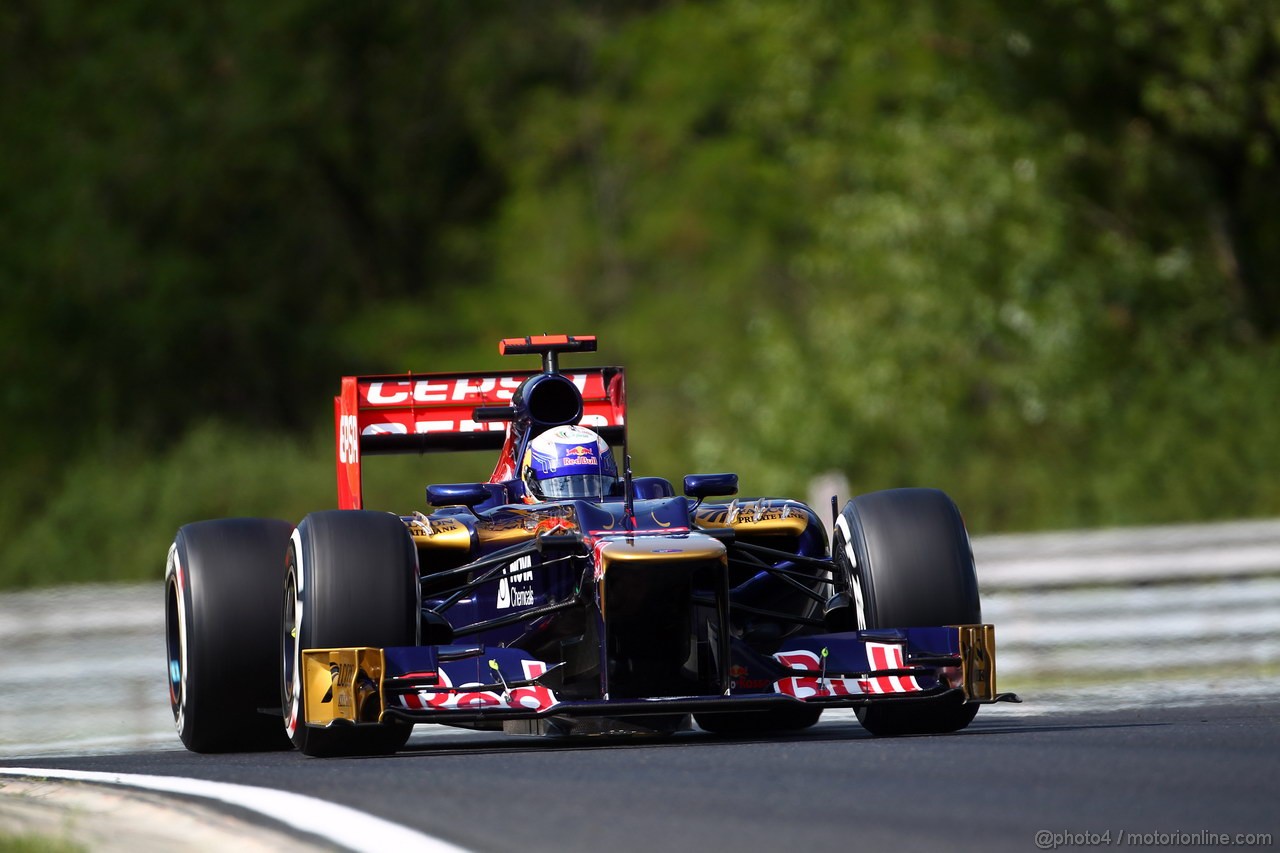 GP UNGHERIA, 27.07.2012- Prove Libere 1, Daniel Ricciardo (AUS) Scuderia Toro Rosso STR7 