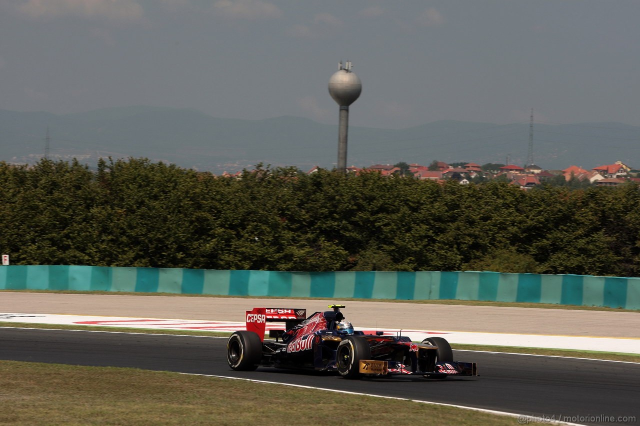 GP UNGHERIA, 27.07.2012- Prove Libere 1, Jean-Eric Vergne (FRA) Scuderia Toro Rosso STR7 