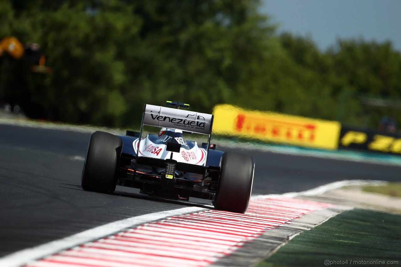 GP UNGHERIA, 27.07.2012- Prove Libere 1, Valtteri Bottas (FIN), Test Driver, Williams F1 Team 