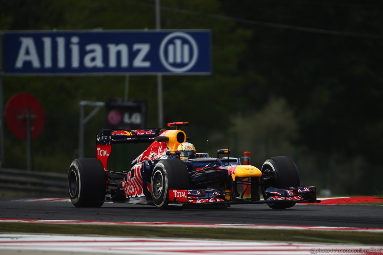 GP UNGHERIA, 27.07.2012- Prove Libere 1, Sebastian Vettel (GER) Red Bull Racing RB8 