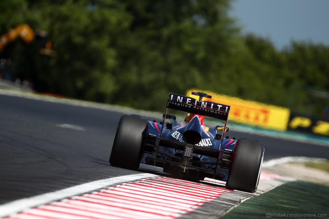 GP UNGHERIA, 27.07.2012- Prove Libere 1, Sebastian Vettel (GER) Red Bull Racing RB8