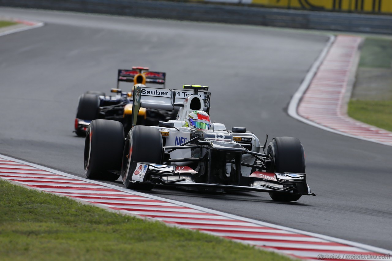 GP UNGHERIA, 27.07.2012- Prove Libere 1, Sergio Prez (MEX) Sauber F1 Team C31 