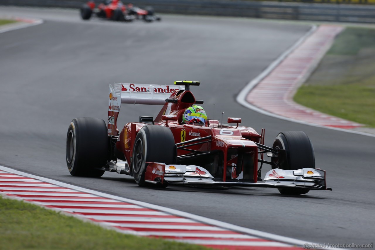 GP UNGHERIA, 27.07.2012- Prove Libere 1, Felipe Massa (BRA) Ferrari F2012 