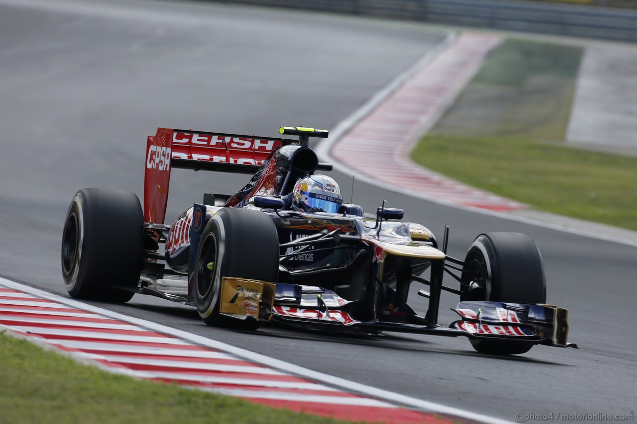 GP UNGHERIA, 27.07.2012- Prove Libere 1, Jean-Eric Vergne (FRA) Scuderia Toro Rosso STR7 