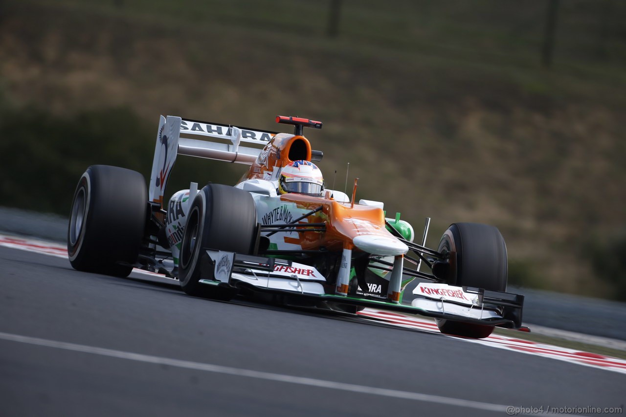 GP UNGHERIA, 27.07.2012- Prove Libere 1, Paul di Resta (GBR) Sahara Force India F1 Team VJM05 