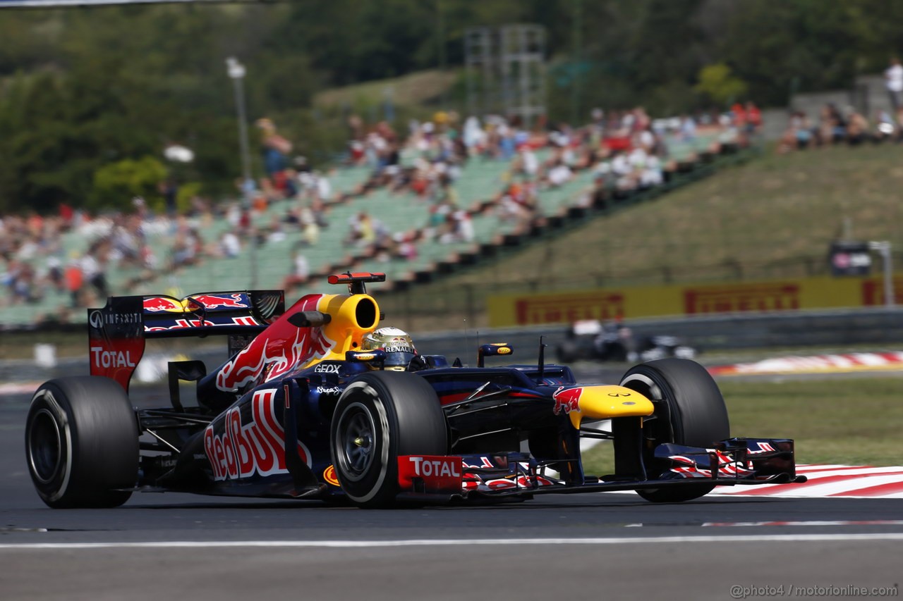 GP UNGHERIA, 27.07.2012- Prove Libere 1, Sebastian Vettel (GER) Red Bull Racing RB8