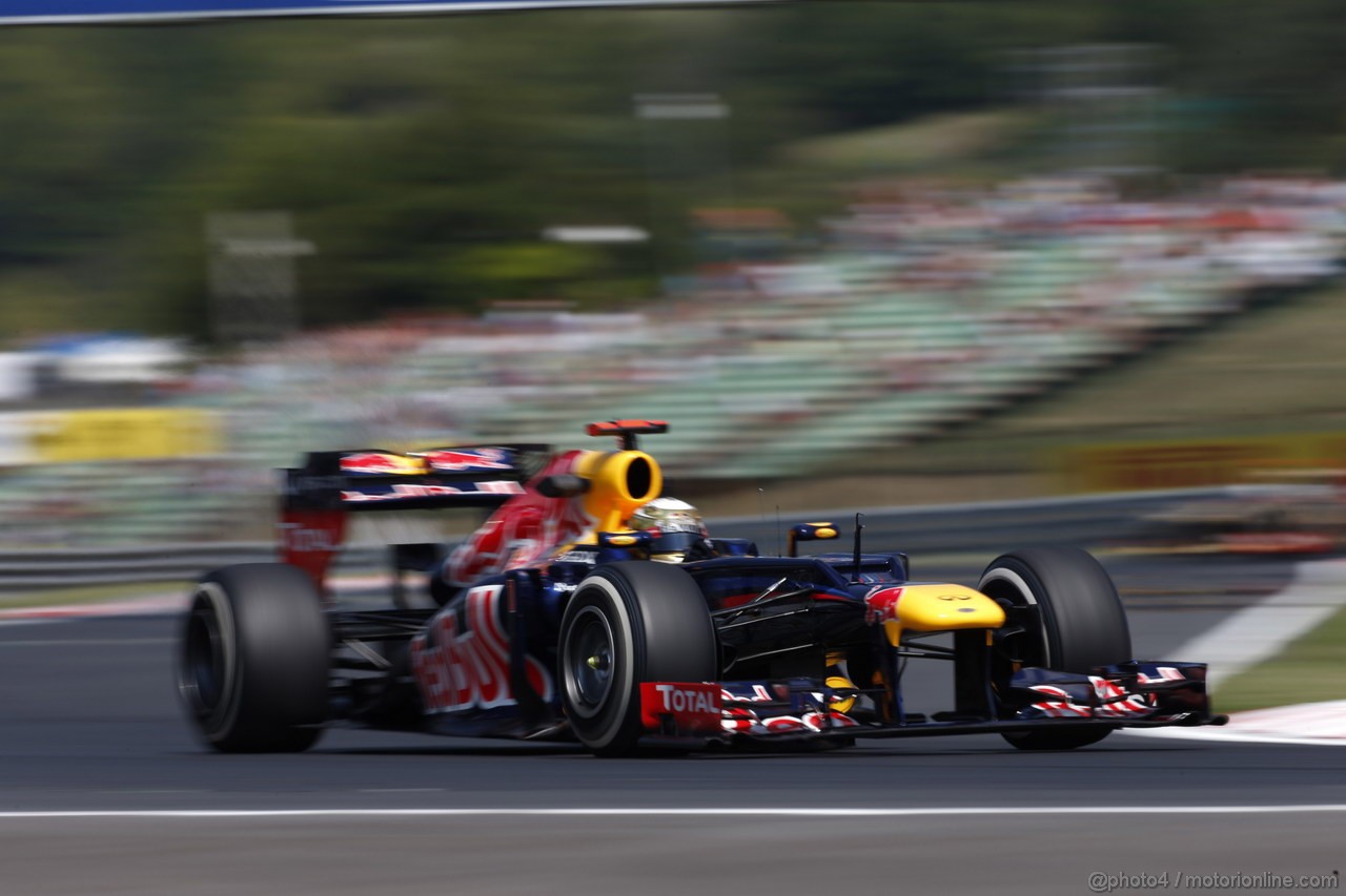 GP UNGHERIA, 27.07.2012- Prove Libere 1, Sebastian Vettel (GER) Red Bull Racing RB8 