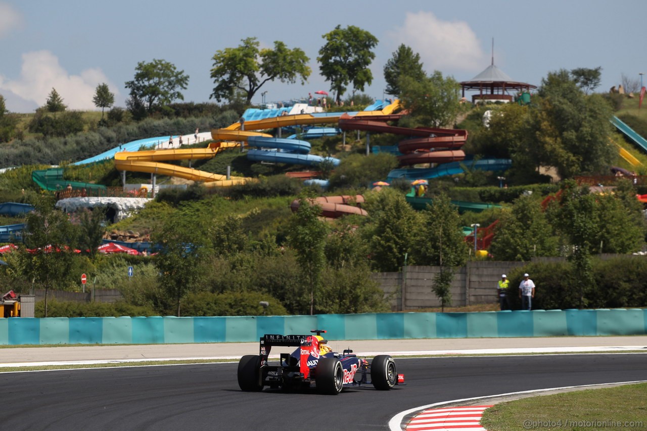 GP UNGHERIA, 27.07.2012- Prove Libere 1, Sebastian Vettel (GER) Red Bull Racing RB8