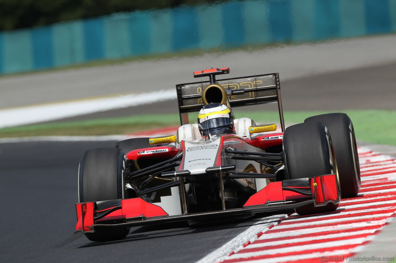 GP UNGHERIA, 27.07.2012- Prove Libere 1, Pedro de la Rosa (ESP) HRT Formula 1 Team F112 