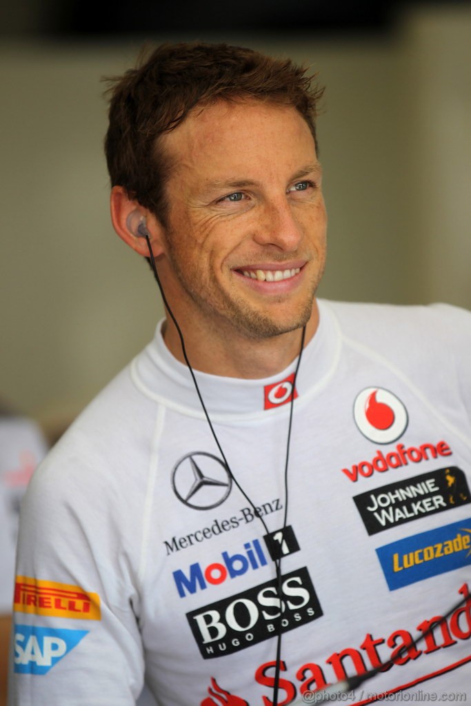 GP UNGHERIA, 27.07.2012- Prove Libere 1, Jenson Button (GBR) McLaren Mercedes MP4-27 