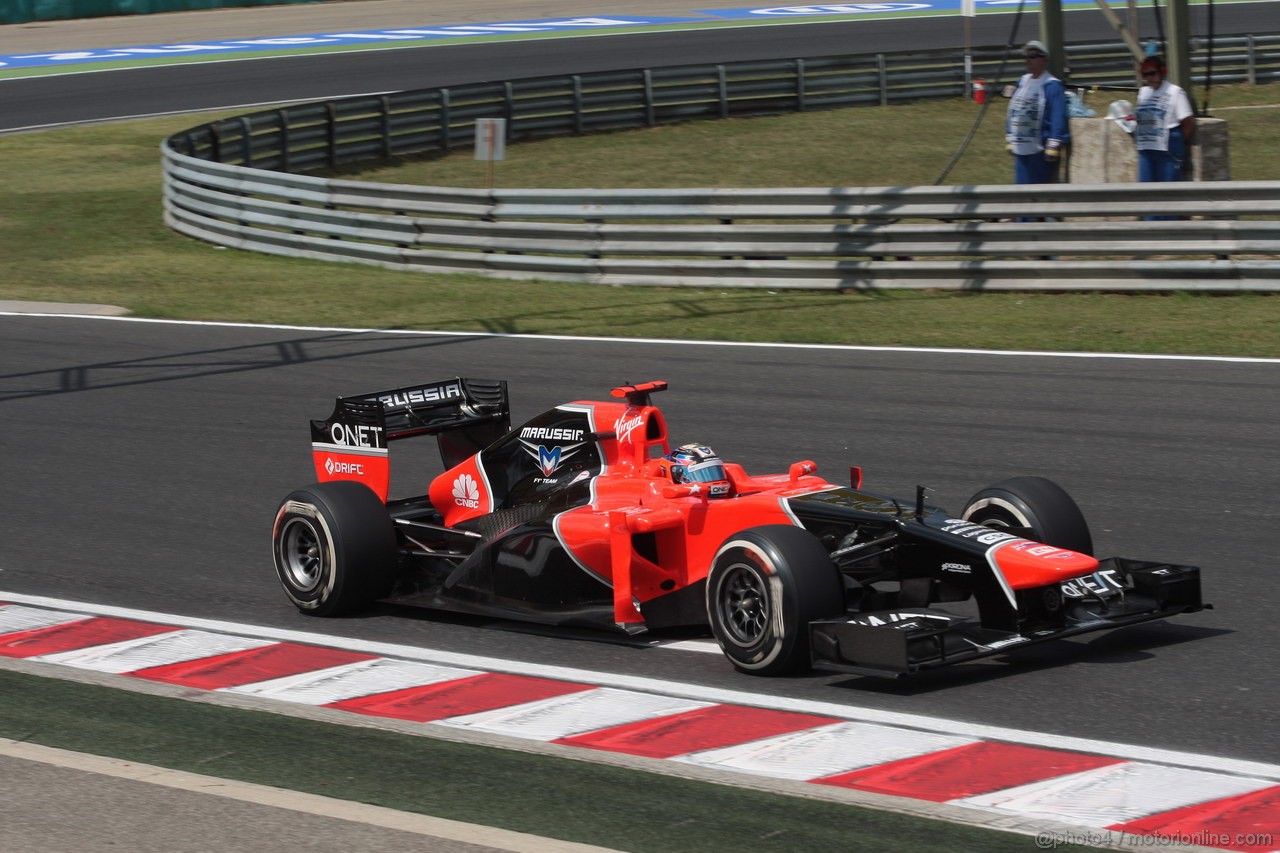 GP UNGHERIA, 27.07.2012- Prove Libere 2, Timo Glock (GER) Marussia F1 Team MR01 