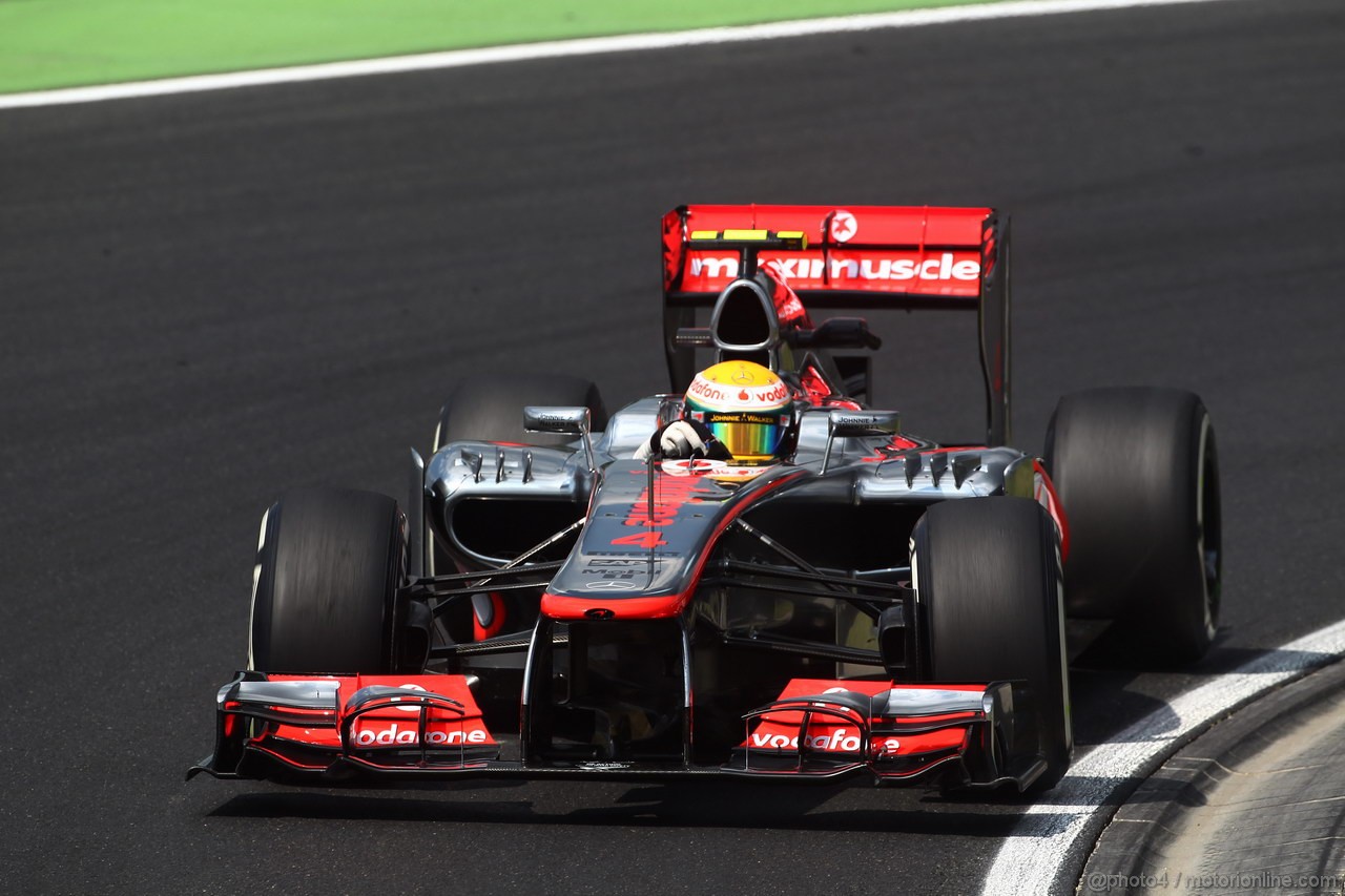 GP UNGHERIA, 27.07.2012- Prove Libere 2, Lewis Hamilton (GBR) McLaren Mercedes MP4-27 