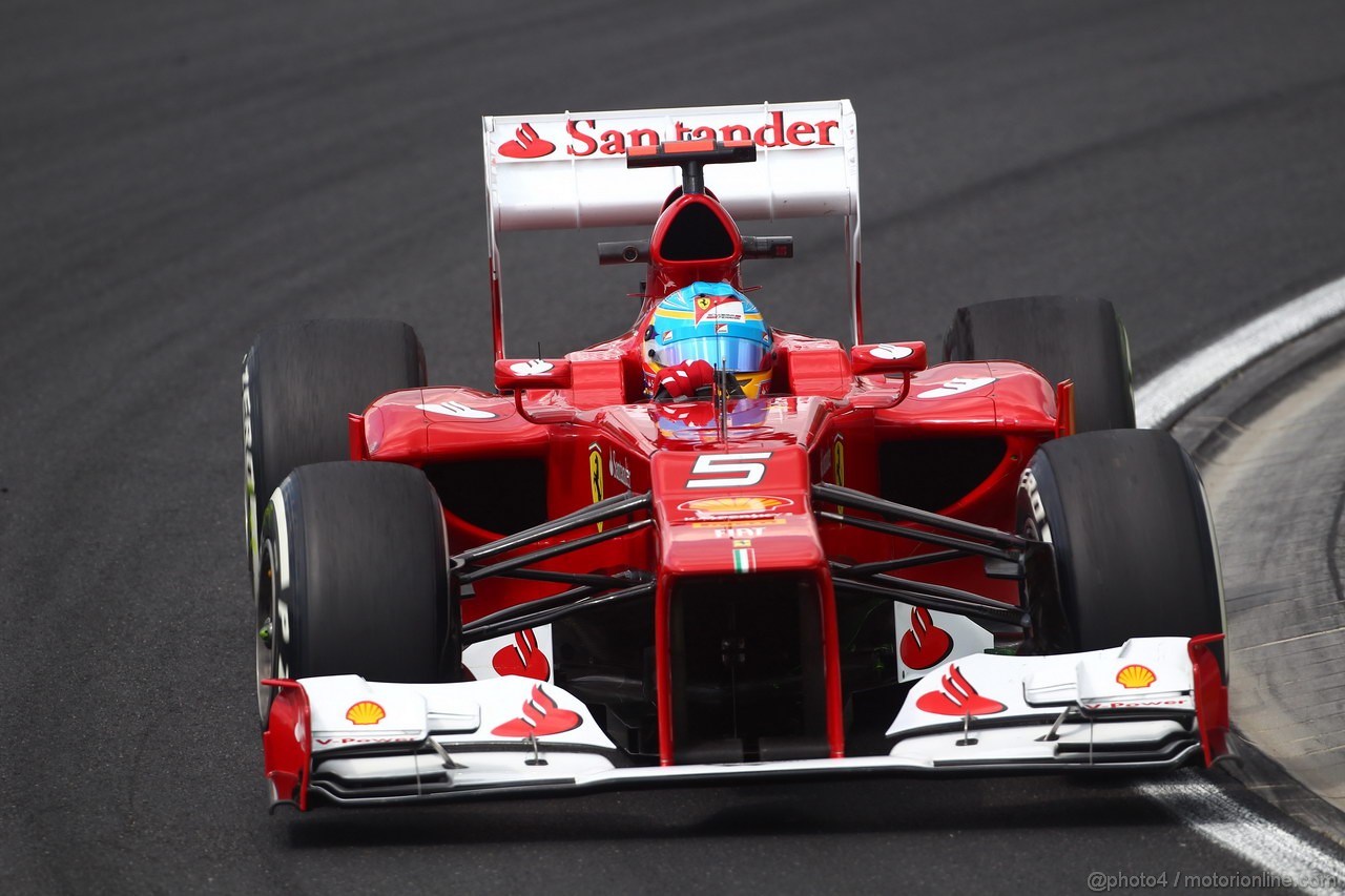 GP UNGHERIA, 27.07.2012- Prove Libere 2, Fernando Alonso (ESP) Ferrari F2012