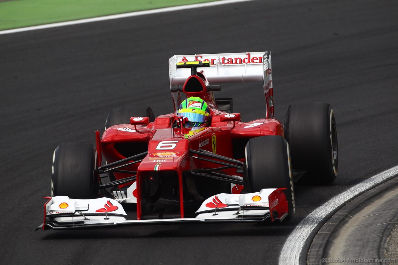 GP UNGHERIA, 27.07.2012- Prove Libere 2, Felipe Massa (BRA) Ferrari F2012 