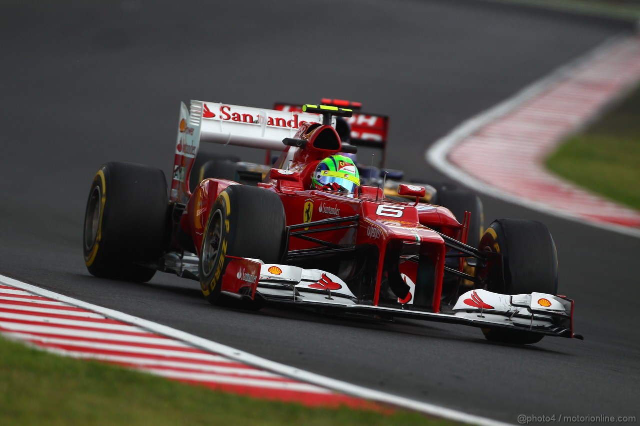 GP UNGHERIA, 27.07.2012- Prove Libere 2, Felipe Massa (BRA) Ferrari F2012 