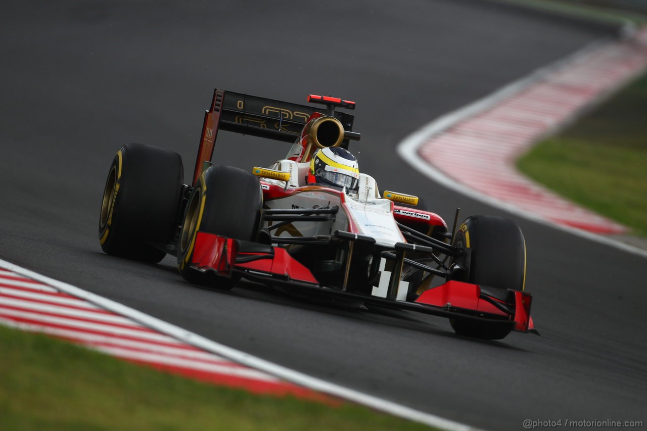 GP UNGHERIA, 27.07.2012- Prove Libere 2, Pedro de la Rosa (ESP) HRT Formula 1 Team F112 