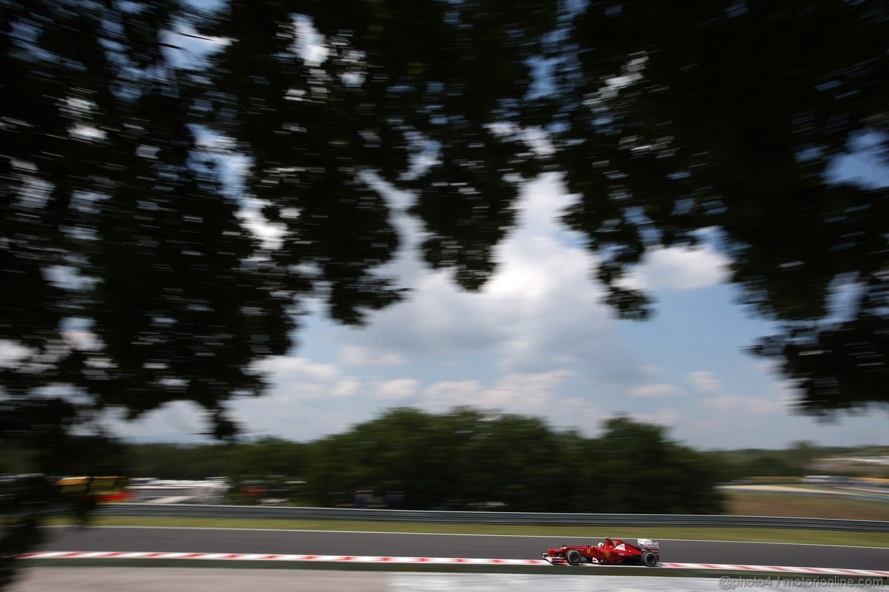 GP UNGHERIA, 27.07.2012- Prove Libere 2, Felipe Massa (BRA) Ferrari F2012 