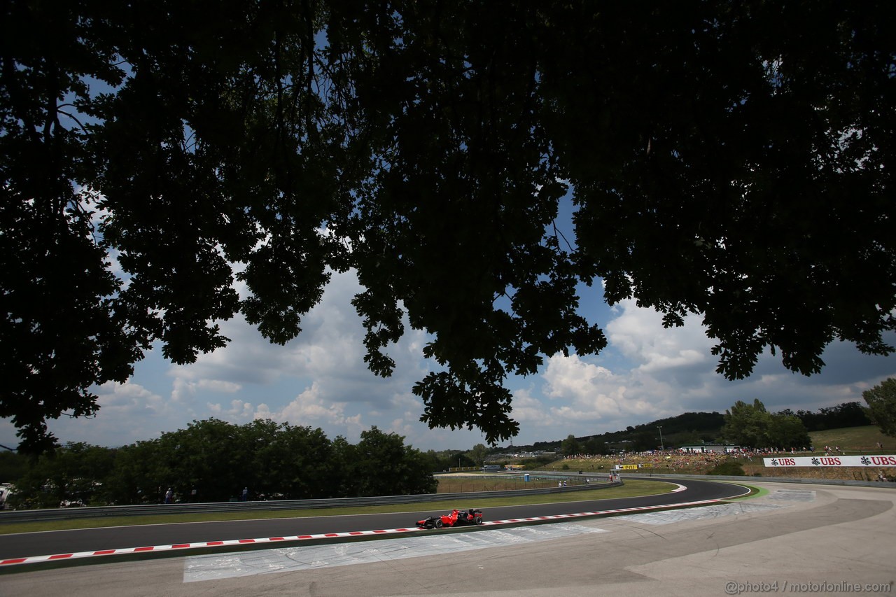 GP UNGHERIA, 27.07.2012- Prove Libere 2, Timo Glock (GER) Marussia F1 Team MR01 