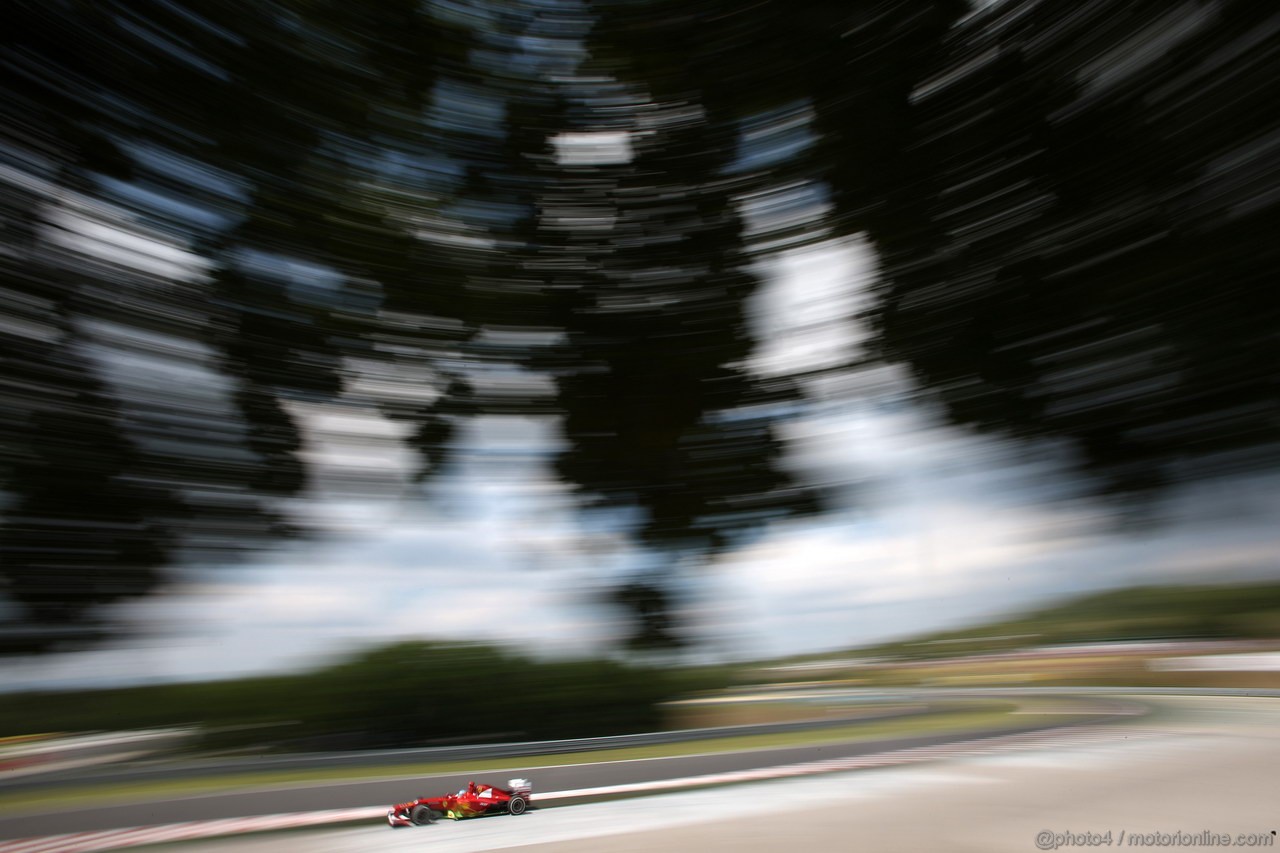 GP UNGHERIA, 27.07.2012- Prove Libere 2, Fernando Alonso (ESP) Ferrari F2012 