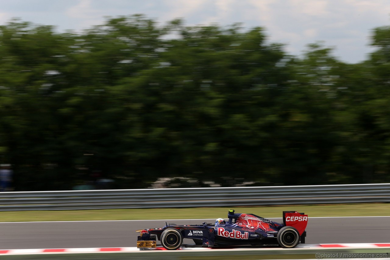 GP UNGHERIA, 27.07.2012- Prove Libere 2, Jean-Eric Vergne (FRA) Scuderia Toro Rosso STR7 