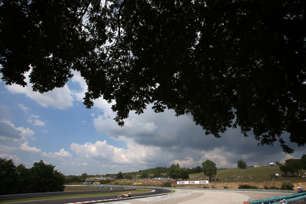 GP UNGHERIA, 27.07.2012- Prove Libere 2, Paul di Resta (GBR) Sahara Force India F1 Team VJM05 