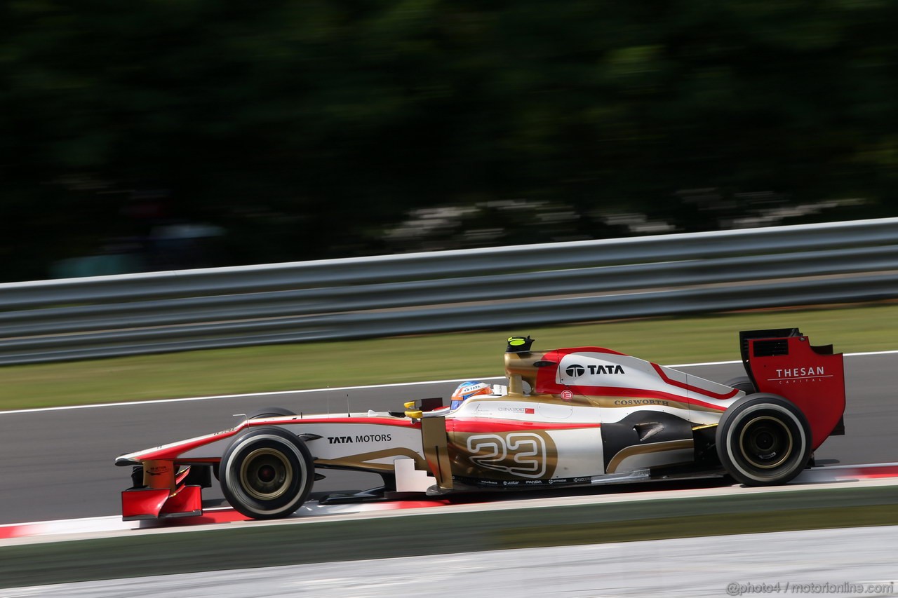 GP UNGHERIA, 27.07.2012- Prove Libere 2, Narain Karthikeyan (IND) HRT Formula 1 Team F112 