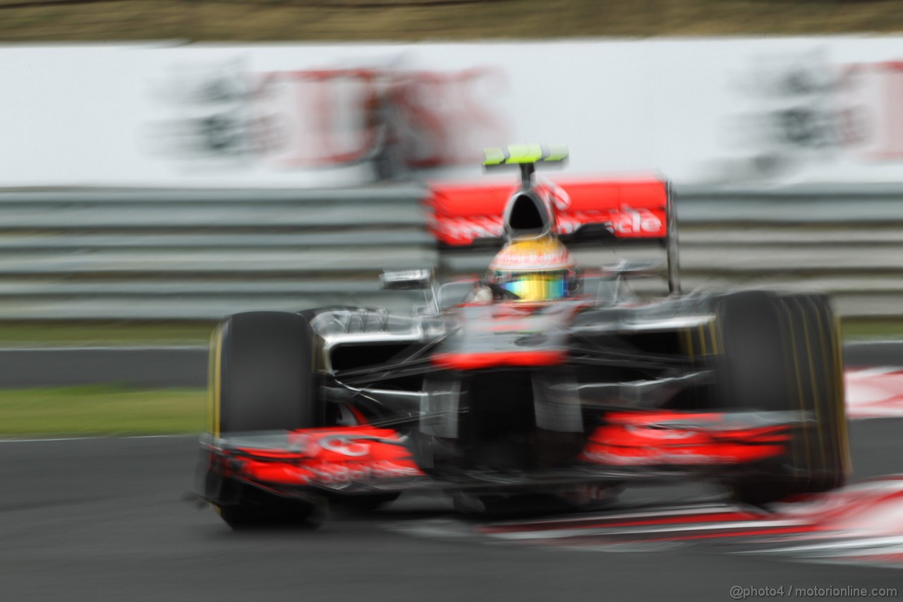 GP UNGHERIA, 27.07.2012- Prove Libere 2, Lewis Hamilton (GBR) McLaren Mercedes MP4-27 