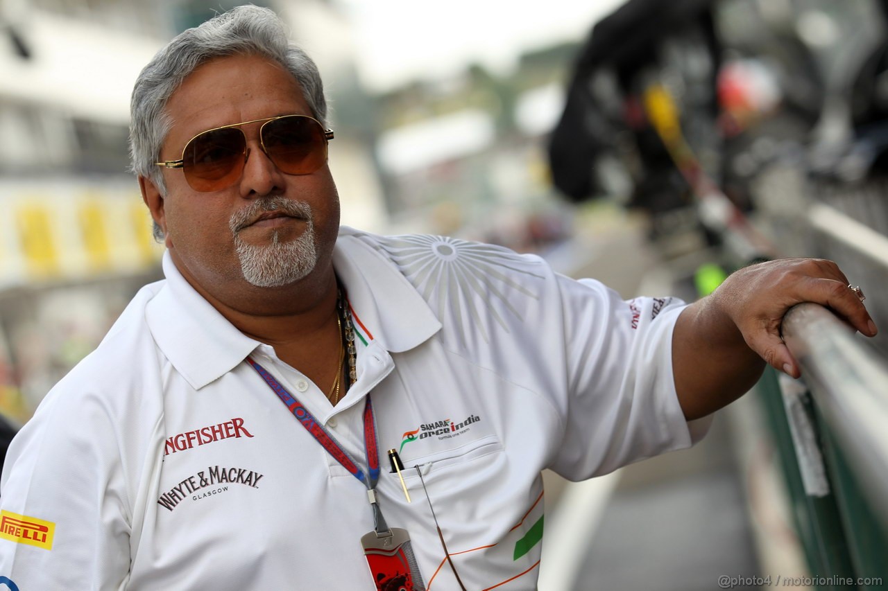 GP UNGHERIA, 27.07.2012- Prove Libere 2, Vijay Mallya (IND), Chairman e Managine Director Force India 