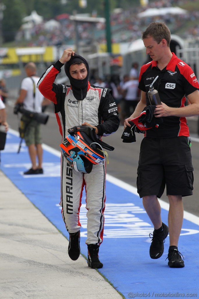 GP UNGHERIA, 27.07.2012- Prove Libere 2, Timo Glock (GER) Marussia F1 Team MR01