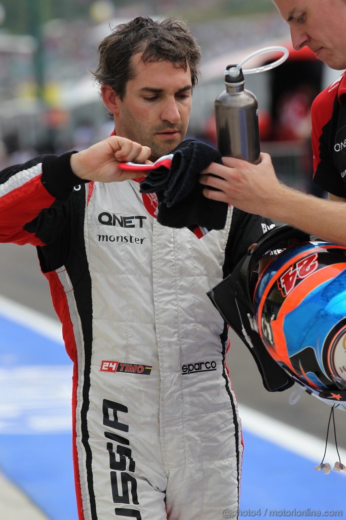 GP UNGHERIA, 27.07.2012- Prove Libere 2, Timo Glock (GER) Marussia F1 Team MR01 