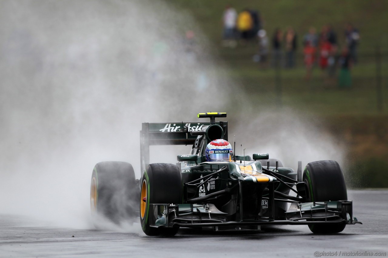 GP UNGHERIA, 27.07.2012- Prove Libere 2, Vitaly Petrov (RUS) Caterham F1 Team CT01 