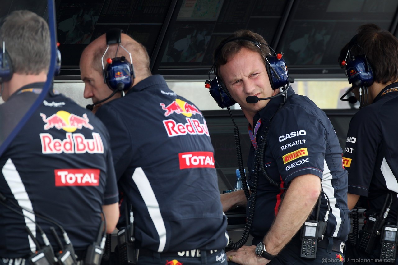 GP UNGHERIA, 27.07.2012- Prove Libere 2, Christian Horner (GBR), Red Bull Racing, Sporting Director 