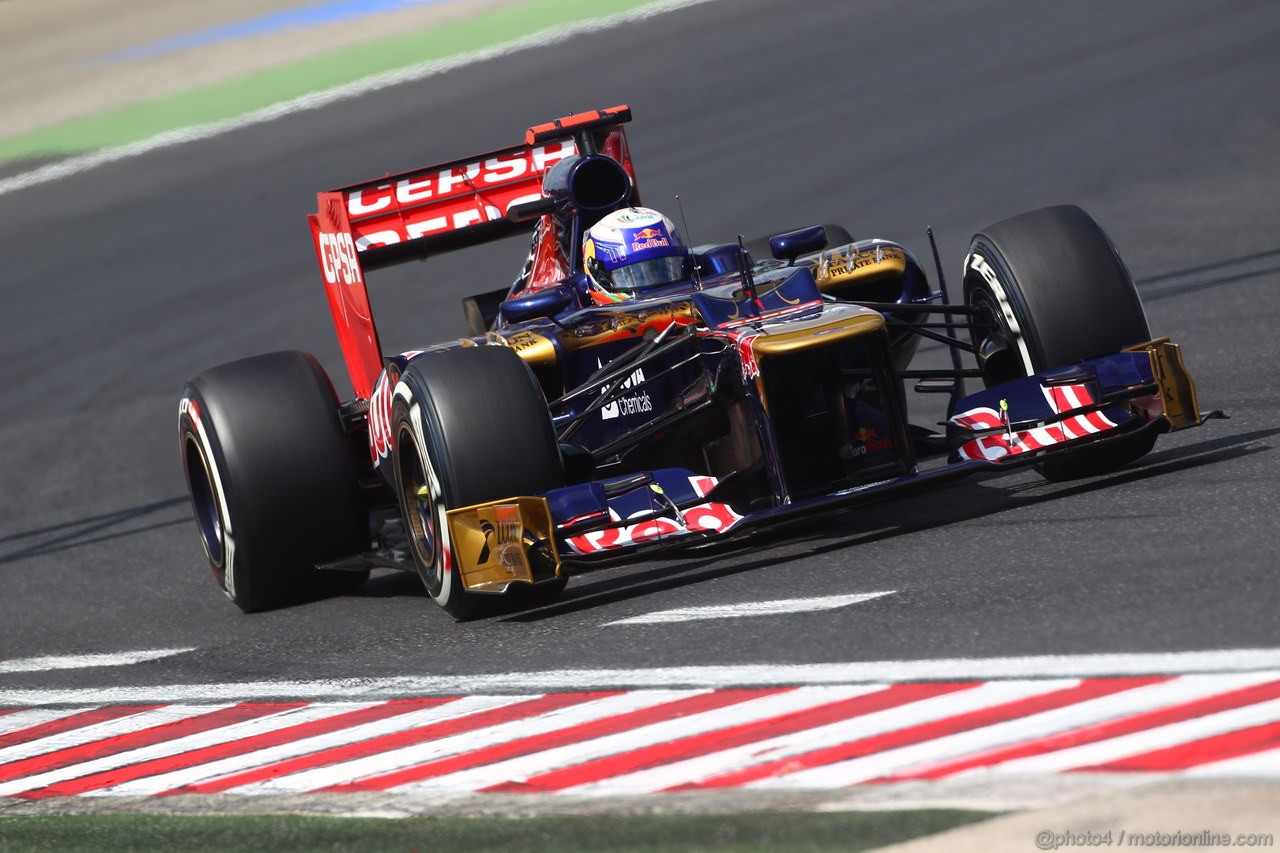 GP UNGHERIA, 27.07.2012- Prove Libere 2, Daniel Ricciardo (AUS) Scuderia Toro Rosso STR7 