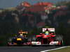 GP UNGHERIA, 27.07.2012- Free Practice 1, Sebastian Vettel (GER) Red Bull Racing RB8 e Felipe Massa (BRA) Ferrari F2012 