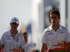 GP UNGHERIA, 27.07.2012- Nico Hulkenberg (GER) Sahara Force India F1 Team VJM05 e Paul di Resta (GBR) Sahara Force India F1 Team VJM05 