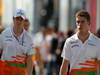 GP UNGHERIA, 27.07.2012- Nico Hulkenberg (GER) Sahara Force India F1 Team VJM05 e Paul di Resta (GBR) Sahara Force India F1 Team VJM05 