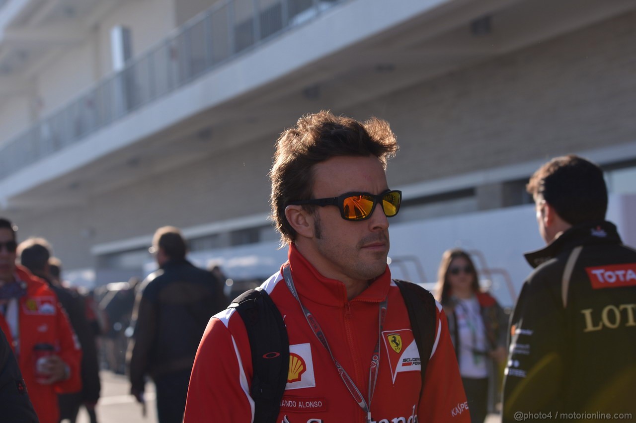 GP USA, 18.11.2012 - Fernando Alonso (ESP) Ferrari F2012